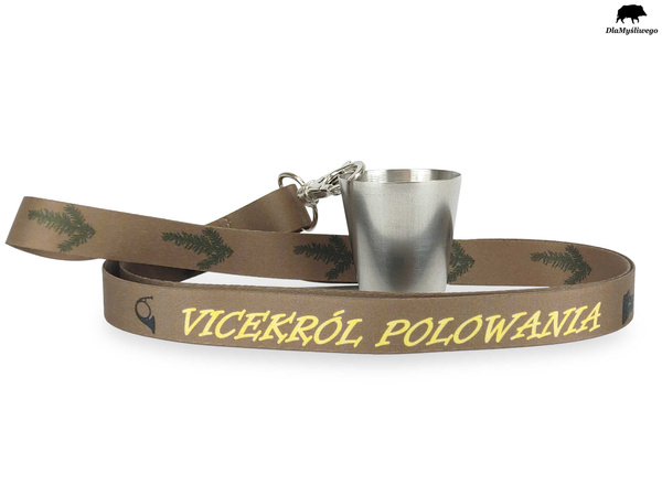 Kieliszek metalowy ze smyczą VICEKRÓL POLOWANIA