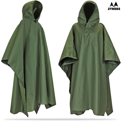 Myśliwska peleryna z kapturem - pałatka 2TREES