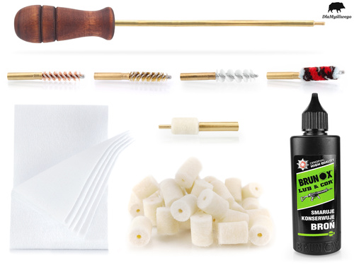 Zestaw akcesoriów do czyszczenia broni krótkiej kaliber 5,6 mm