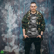 Zestaw 3 sztuk męskich koszulek militarnych T-shirt - woodland camo