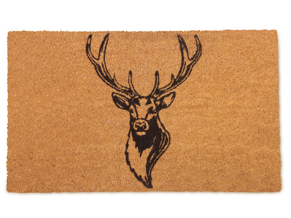 Wycieraczka pod drzwi z myśliwskim wzorem GŁOWA BYKA