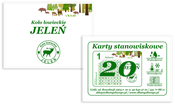 Karnety z wzorem indywidualnym – 20 myśliwych