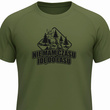 T-shirt termoaktywny khaki nadruk NIE MAM CZASU IDĘ DO LASU wz.1