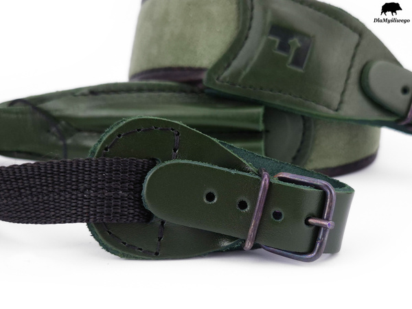 Pas do broni myśliwskiej z ładownicą – zielony