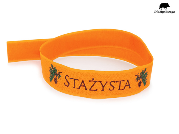 STAŻYSTA – ostrzegawcza opaska z haftem
