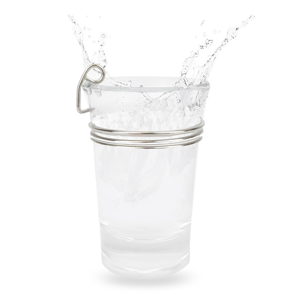 Kieliszek szklany z uchwytem do smyczy