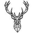 Metalowa dekoracja ozdobna na ścianę - GEOMETRYCZNA GŁOWA BYKA