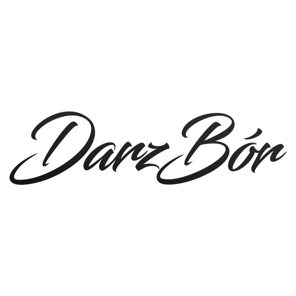 DARZ BÓR  odblaskowa naklejka na auto czarna