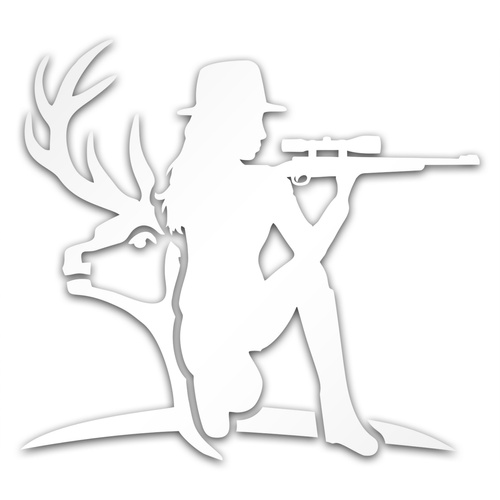 DIANA Z BYKIEM odblaskowa naklejka na auto srebrna