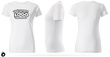 Damska bawełniana koszulka T-shirt z własnym nadrukiem - kolor biały