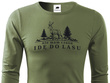 Longsleeve khaki - NIE MAM CZASU IDĘ DO LASU wz.2
