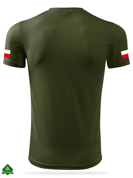 Termoaktywna koszulka wojskowa military - nadruk Flagi Polski