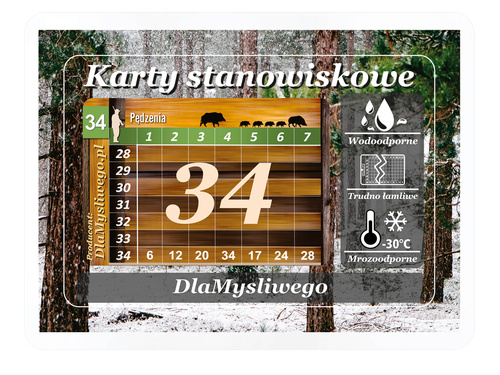 Karnety z wzorem indywidualnym – 34 myśliwych