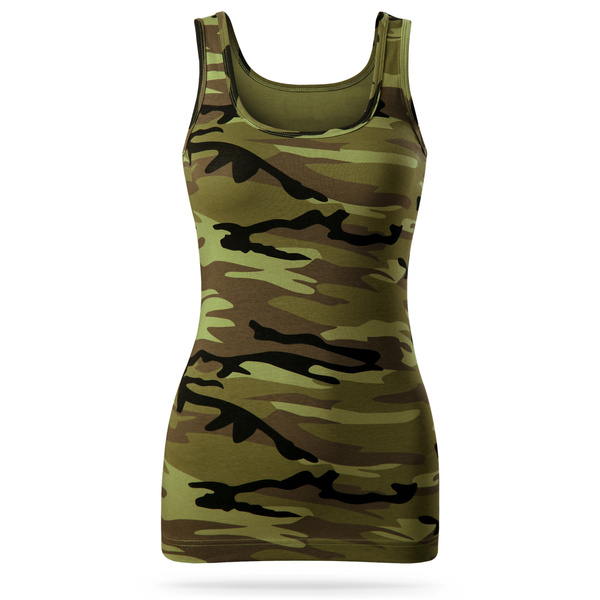 Damski top militarny - jungle camo