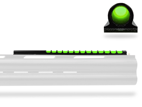 Muszka światłowodowa RUBY - 12 cm zielona