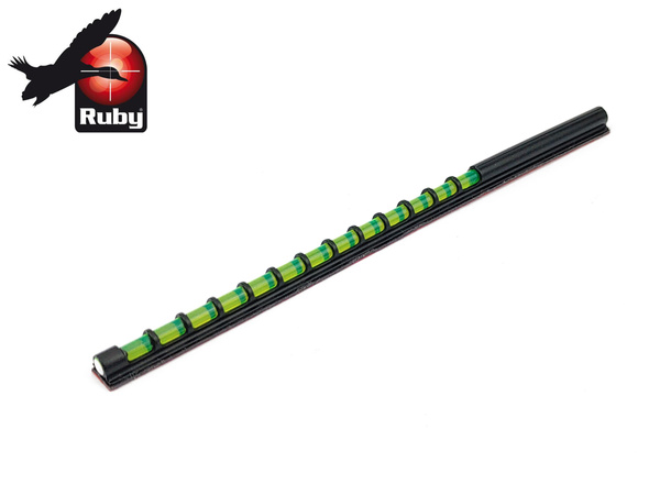 Muszka światłowodowa RUBY - 12 cm zielona