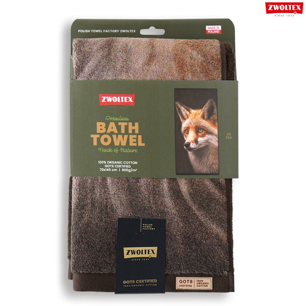 Myśliwski ręcznik bawełniany firmy Zwoltex - wzór Lis - 70x140cm