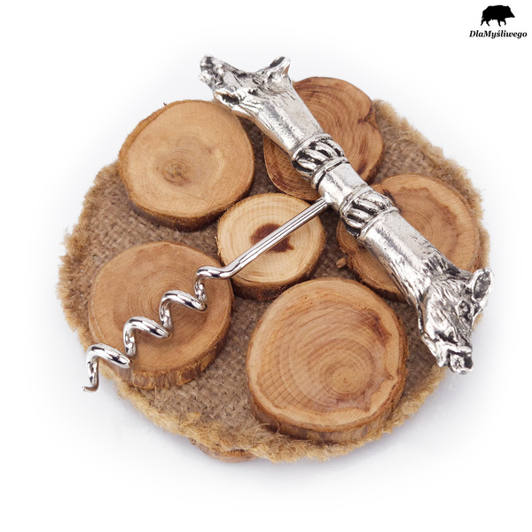 Ozdobny korkociąg do wina DZIKI