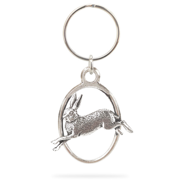 Brelok do kluczy z myśliwskim motywem - ZAJĄC