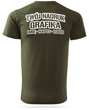 Koszulka T-shirt z własnym nadrukiem - zieleń wojskowa