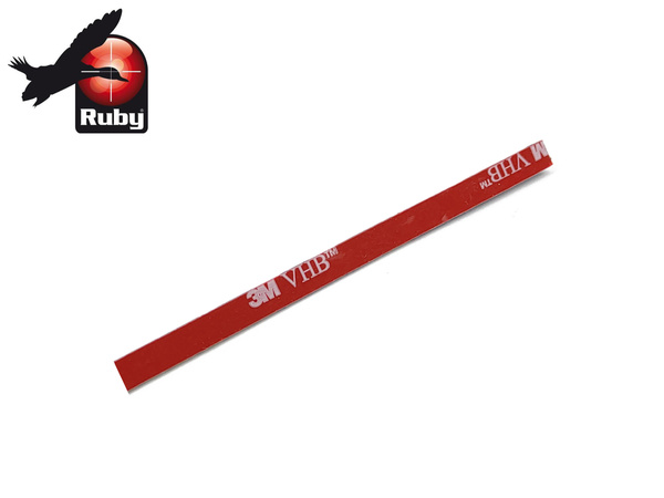 Muszka światłowodowa RUBY - 7 cm zielona