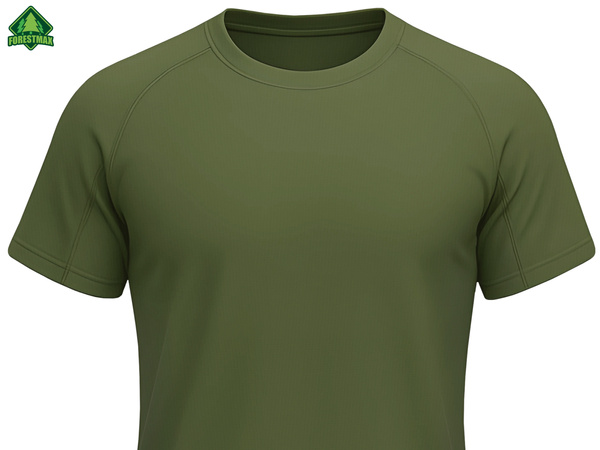 Koszulka termoaktywna khaki - gładka 3XL