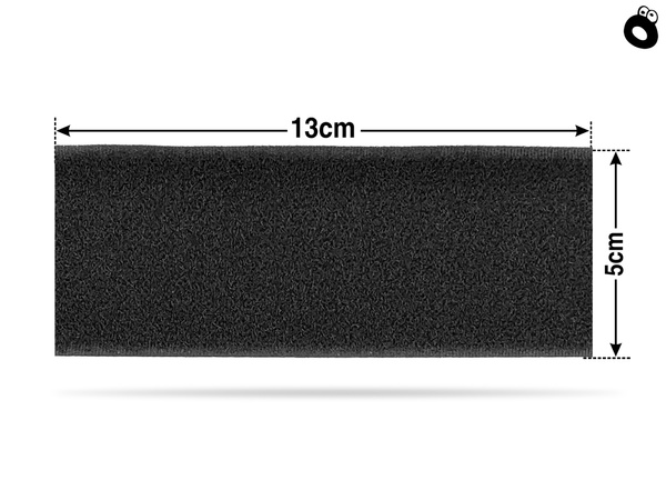 Taśma typu rzep do mocowania naszywek na odzieży - 13x5cm