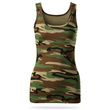 Damski top militarny - woodland camo