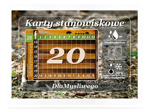 Karnety z wzorem indywidualnym – 20 myśliwych