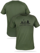 T-shirt termoaktywny khaki nadruk NIE MAM CZASU IDĘ DO LASU wz.2
