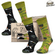 Zestaw 2 par skarpetek myśliwskich w pudełku prezentowym POLOWANIE