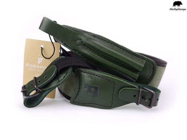 Pas do broni myśliwskiej z ładownicą – zielony