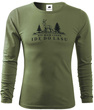Longsleeve khaki - NIE MAM CZASU IDĘ DO LASU wz.2