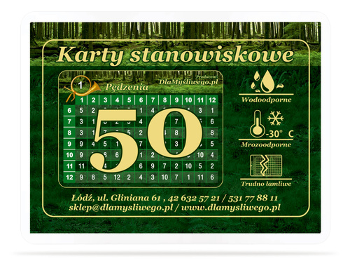 Karnety z wzorem indywidualnym – 50 myśliwych