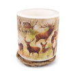 Ozdobna świeca 10cm z myśliwskim motywem JELENIE