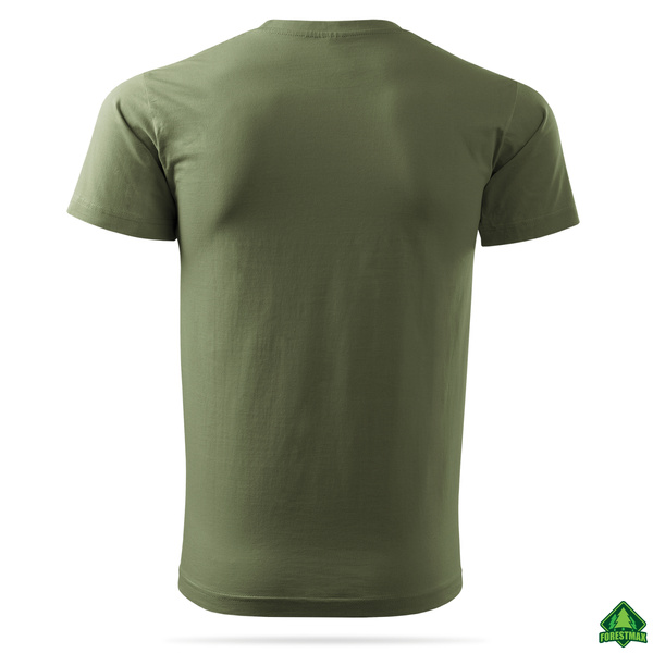 Zestaw bawełnianych koszulek gładkich KHAKI - 3 PAK