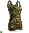 Damski top militarny - woodland camo