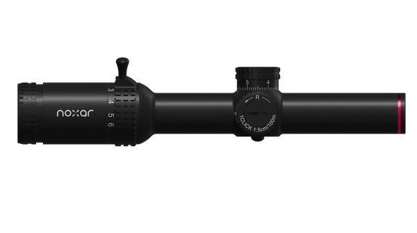 Luneta optyczna Noxar Magnar 1-6x24 biegówka (plus obejmy 30mm Picatinny)