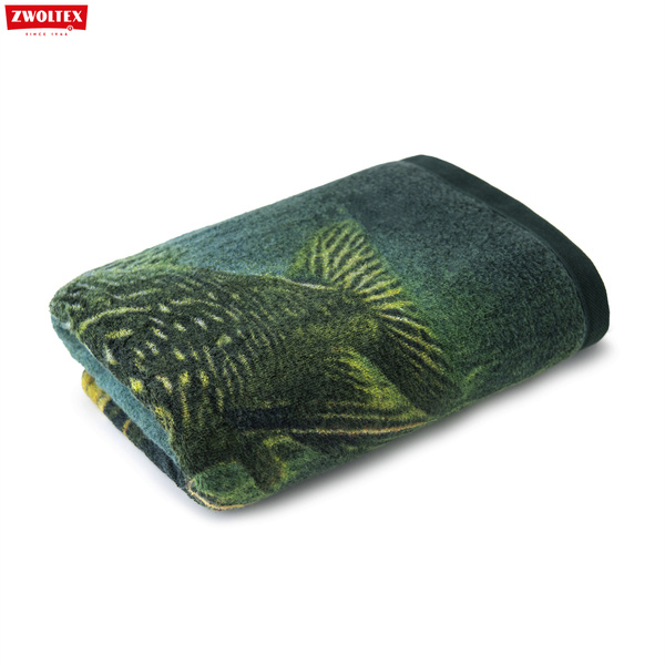 Wędkarski ręcznik bawełniany firmy Zwoltex - wzór Szczupak - 50x100cm