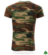 Zestaw 3 sztuk męskich koszulek militarnych T-shirt - woodland camo