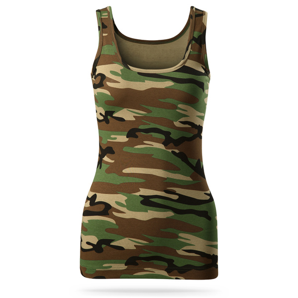 Damski top militarny - woodland camo