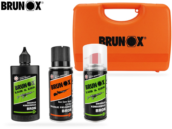 Zestaw preparatów do konserwacji broni BRUNOX - walizka