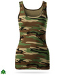 Damski top militarny - woodland camo