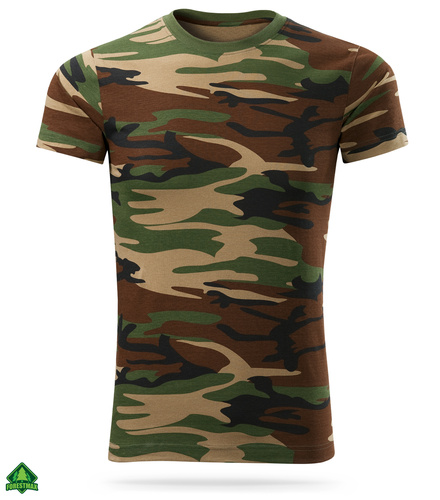 Męska koszulka militarna T-shirt - woodland camo