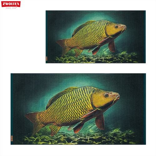 Komplet wędkarskich ręczników bawełnianych Zwoltex - Karp - 50x100cm + 70x140cm