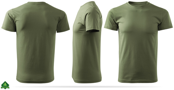 Bawełniana wojskowa koszulka T-shirt MON / WOT - kolor khaki