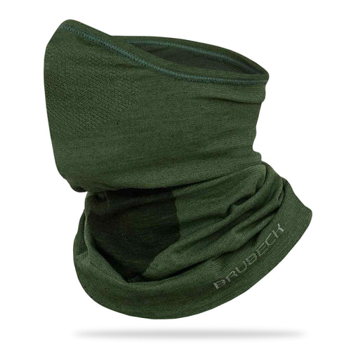 Półkominiarka termoaktywna merino BRUBECK unisex - zielona