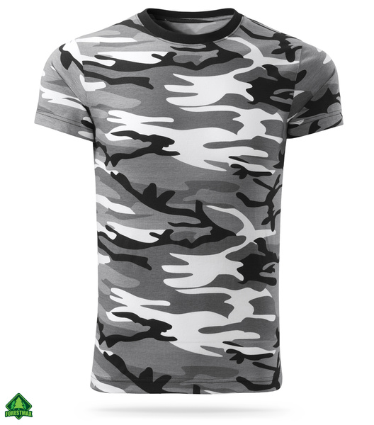 Zestaw 3 sztuk męskich koszulek militarnych T-shirt - urban camo