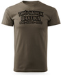 Koszulka T-shirt z własnym nadrukiem - brązowa