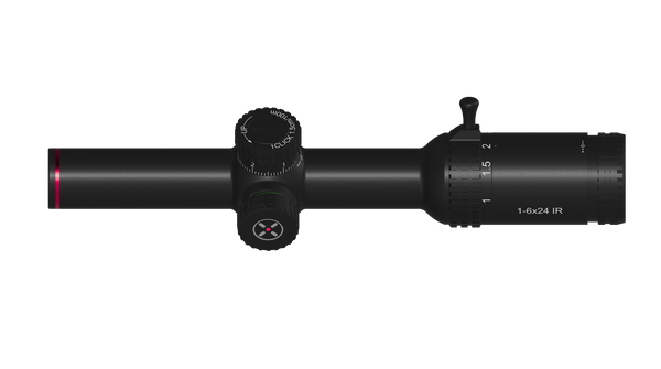 Luneta optyczna Noxar Magnar 1-6x24 biegówka (plus obejmy 30mm Picatinny)